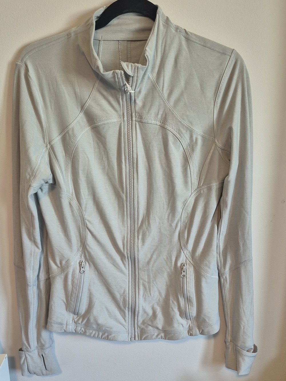 Lululemon Define Jacket Full Zip Light Gray / Bone Size 10